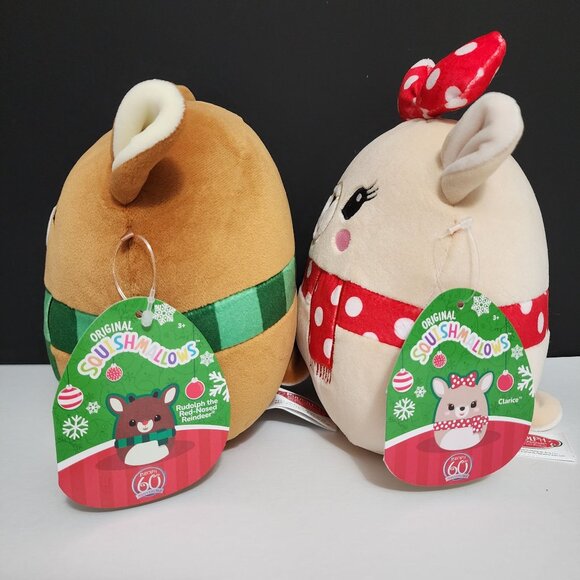Rudolph and Clarice Rudolph's 60th Anniversary 2024 Squishmallows Set of 2 - Picture 3 of 3